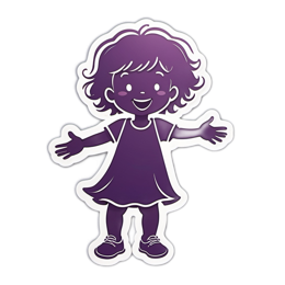 happy girl SVG PNG design with clean design elements