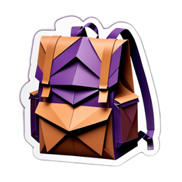 artistic backpack SVG PNG design with clean design elements
