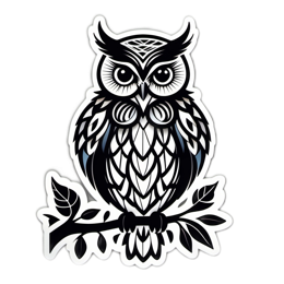 detailed owl SVG PNG design with clean design elements