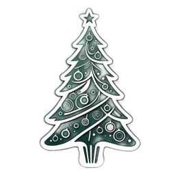 tree decoration SVG PNG design with clean design elements