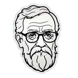 sketch portrait SVG PNG design with clean design elements