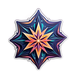 sticker starburst SVG PNG design with clean design elements
