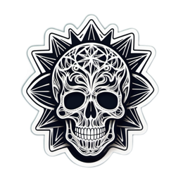 halloween skull SVG PNG design with clean design elements