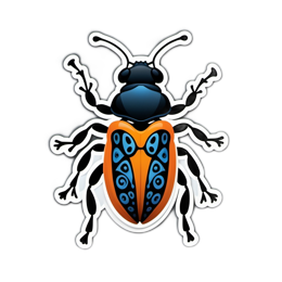 insect colorful SVG PNG design with clean design elements