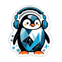 puzzle penguin SVG PNG design with clean design elements