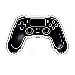 controller black and white SVG PNG design with clean design elements