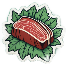 meat leaves SVG PNG design with clean design elements