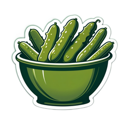 pickles bowl SVG PNG design with clean design elements