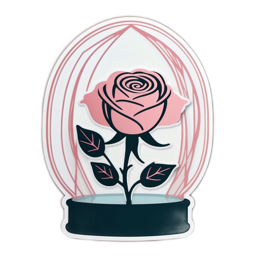 roses sticker SVG PNG design with clean design elements
