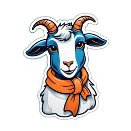farm goat SVG PNG design with clean design elements
