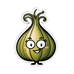 sticker onion cartoon SVG PNG design