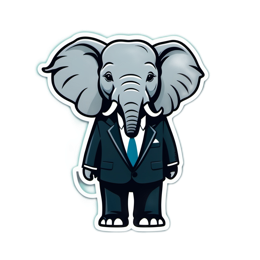 fantasy elephant business SVG PNG design with clean design elements