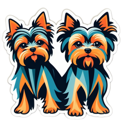 dogs artistic stickers SVG PNG design with clean design elements