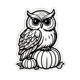 owl pumpkins SVG PNG design with clean design elements