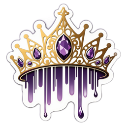 crown purple SVG PNG design