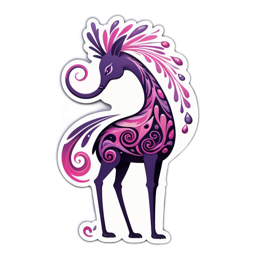 artistic creature SVG PNG design with clean design elements