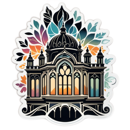 decoration building floral SVG PNG design with floral elements