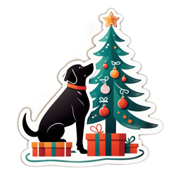 christmas tree gifts SVG PNG design