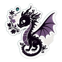 dragons stickers SVG PNG design with clean design elements