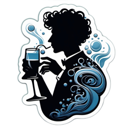 silhouette drink SVG PNG design