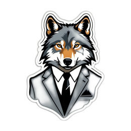 wolf SVG PNG design with clean design elements