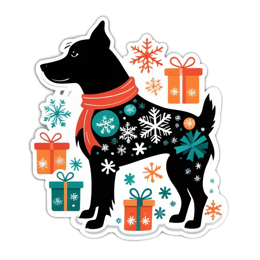christmas stickers SVG PNG design