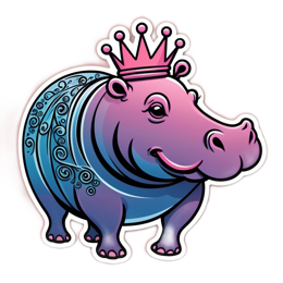 fantasy princess hyppo SVG PNG design