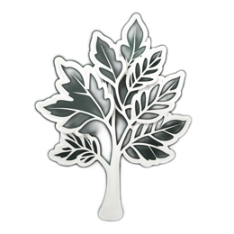 nature leaves SVG PNG design with clean design elements