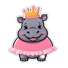 cute hippopotamus SVG PNG design