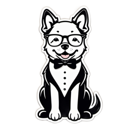 quotes dog glasses SVG PNG design with clean design elements