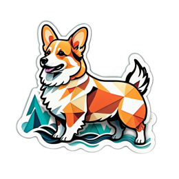 travel corgi SVG PNG design with clean design elements