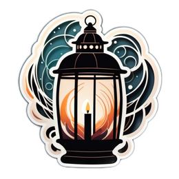 lantern SVG PNG design with clean design elements