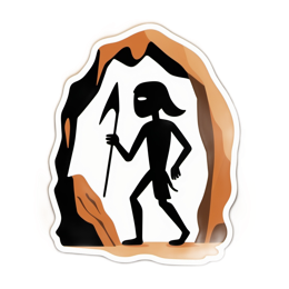 cave explorer SVG PNG design with clean design elements