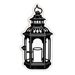 lantern blackandwhite SVG PNG design with clean design elements
