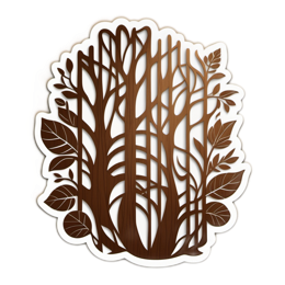 artistic foliage SVG PNG design with green floral elements
