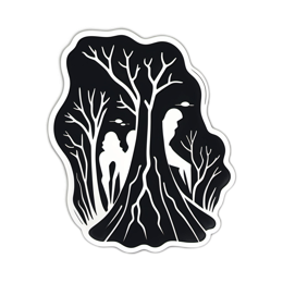 silhouettes nature SVG PNG design with clean design elements