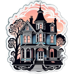 victorianhouse SVG PNG design with clean design elements
