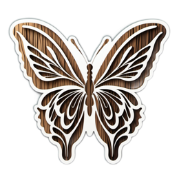 wood butterfly SVG PNG design
