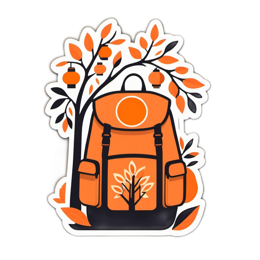 autumn backpack SVG PNG design with clean design elements