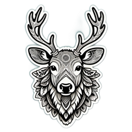 stag SVG PNG design with clean design elements