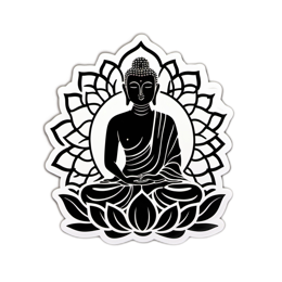 buddha sticker SVG PNG design