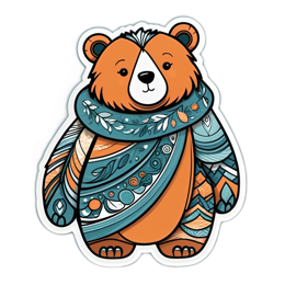friendly bear SVG PNG design