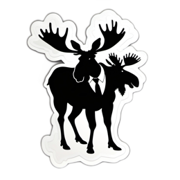fantasy moose SVG PNG design with clean design elements