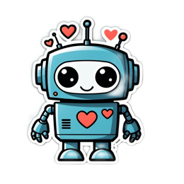 robot love SVG PNG design