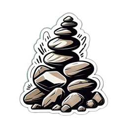 stones balance SVG PNG design