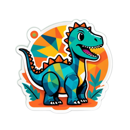dinosaur colorful SVG PNG design