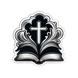 sticker religion SVG PNG design with clean design elements