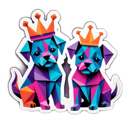 dogs crowns SVG PNG design