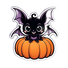 bat pumpkin SVG PNG design with clean design elements