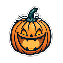 pumpkin face fright SVG PNG design with clean design elements